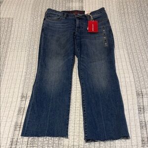 Lucky brand size 6/28 sweet mid-rise kick crop advanced stretch blue jeans NWT